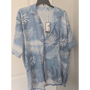 BOJIN Men's Hawaiian Short Sleeve Button Down Casual Shirts size 3X